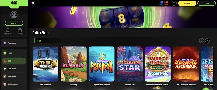 888casino is the best online casino in the UK for no deposit bonus offers.
